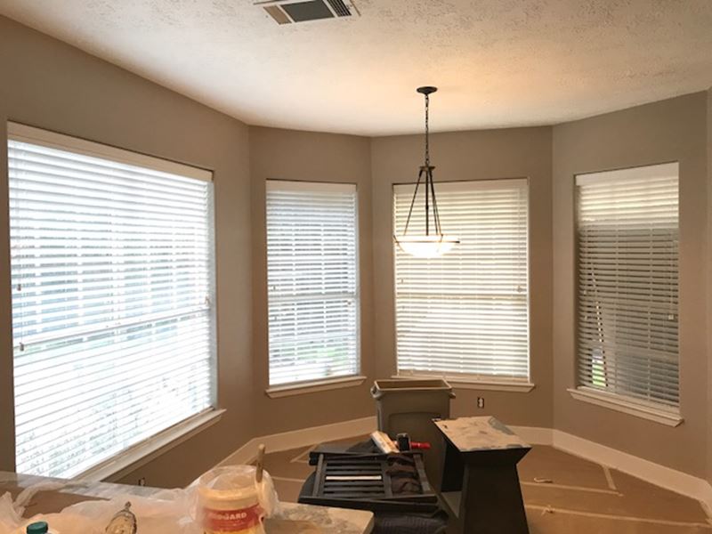 Norman Faux Wood Blinds Installed in Cambry Park in Katy, TX