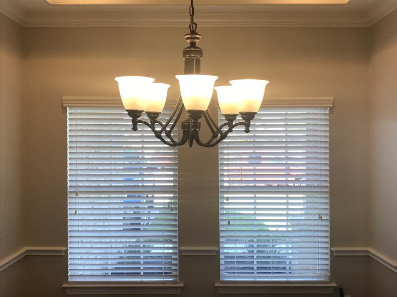 Faux Wood Blinds Installed in League City, TX