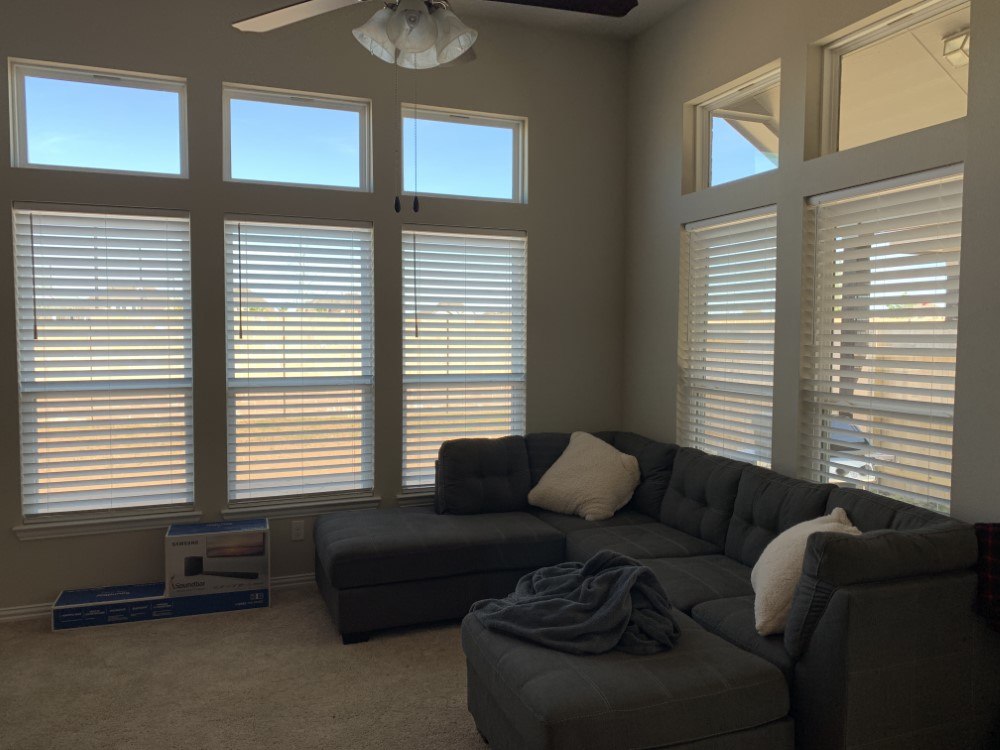 Norman Cordless Faux Wood Blinds in Texas City, TX