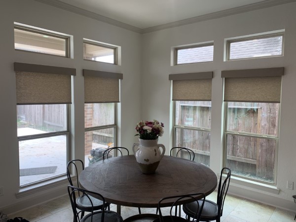 Norman Cordless Roller Shades with Valance in Friendswood, TX
