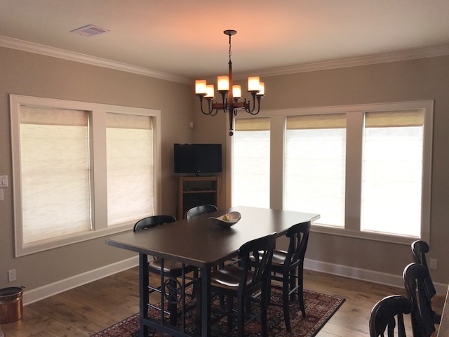 Norman Roman Shades Installation in Clear Lake Shores, TX