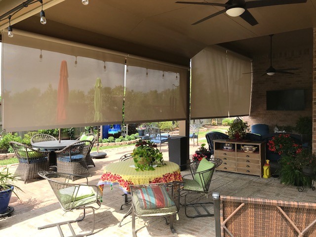 Roller Shades Installed In Pearland, TX
